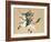 Samurai Warrior Riding a Horse, a Japanese Painting on Silk, in a Traditional Japanese Style-null-Framed Giclee Print