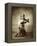 Samurai with Raised Sword, circa 1860-Felice Beato-Framed Premier Image Canvas