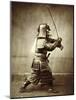 Samurai with Raised Sword, circa 1860-Felice Beato-Mounted Giclee Print