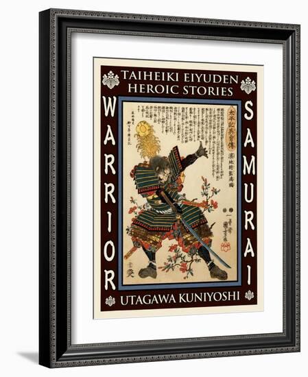 Samurai Yamaji Masakuni-Kuniyoshi Utagawa-Framed Giclee Print