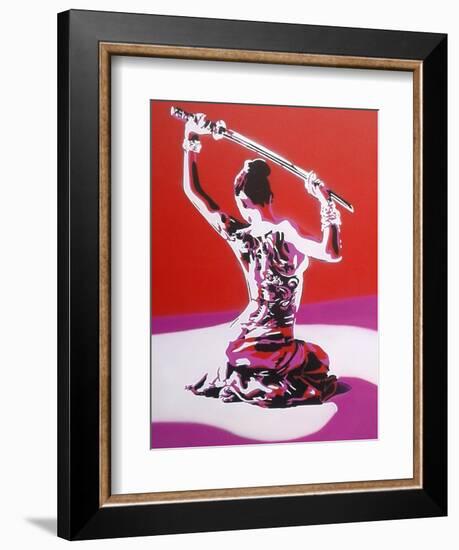 Samurai-Abstract Graffiti-Framed Giclee Print