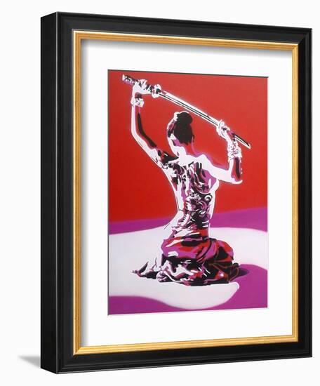 Samurai-Abstract Graffiti-Framed Giclee Print