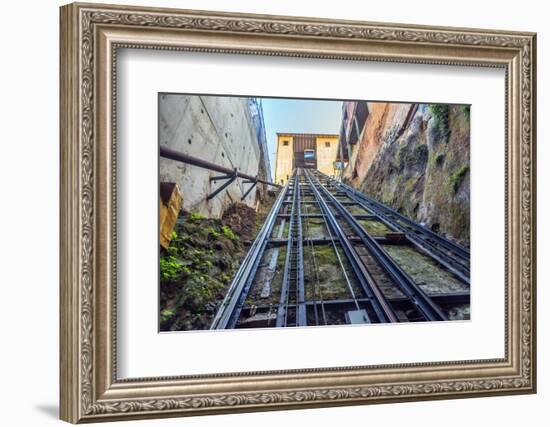 San Agustin Funicular in Valparaiso, Chile-jkraft5-Framed Photographic Print