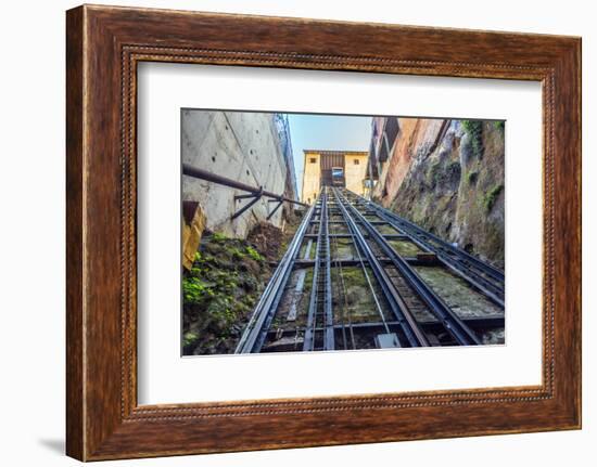 San Agustin Funicular in Valparaiso, Chile-jkraft5-Framed Photographic Print