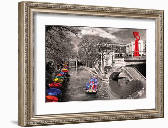 San Antonio River Walk-null-Framed Art Print