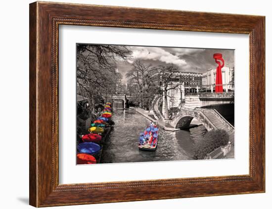 San Antonio River Walk-null-Framed Art Print