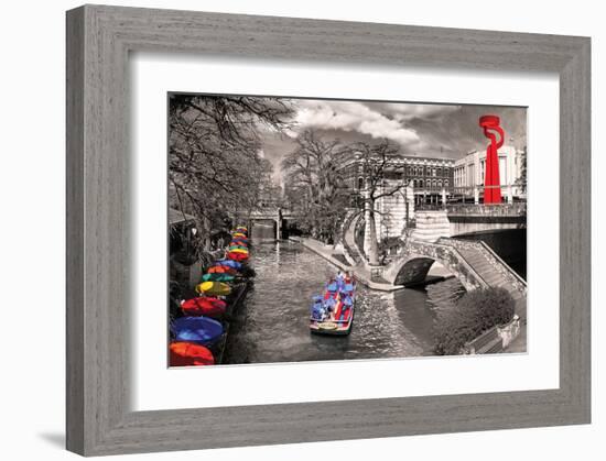 San Antonio River Walk-null-Framed Art Print