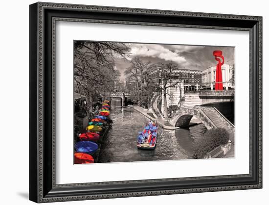 San Antonio River Walk-null-Framed Art Print