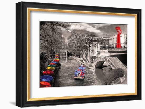 San Antonio River Walk-null-Framed Art Print