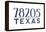 San Antonio, Texas - 78205 Zip Code (Blue)-Lantern Press-Framed Stretched Canvas
