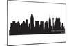 San Antonio, Texas Skyline. Detailed Vector Silhouette-Yurkaimmortal-Mounted Art Print