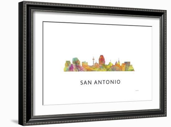 San Antonio Texas Skyline-Marlene Watson-Framed Giclee Print