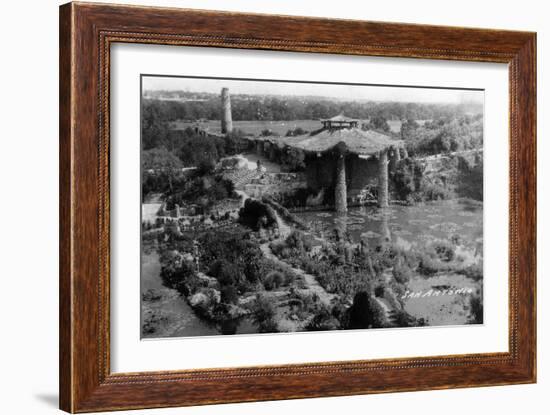 San Antonio, Texas - Sunken Garden-Lantern Press-Framed Art Print