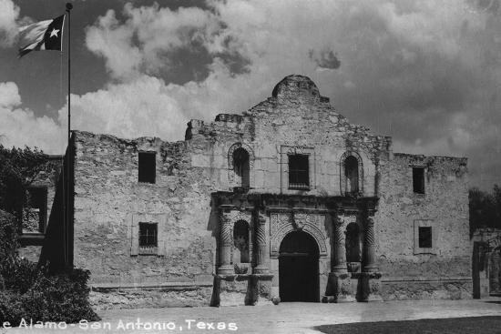 San Antonio, Texas - The Alamo-Lantern Press-Framed Art Print