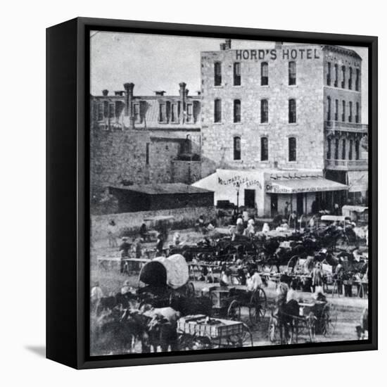 San Antonio, Texas, USA, 1876-null-Framed Premier Image Canvas