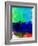 San Antonio Watercolor Skyline-NaxArt-Framed Art Print
