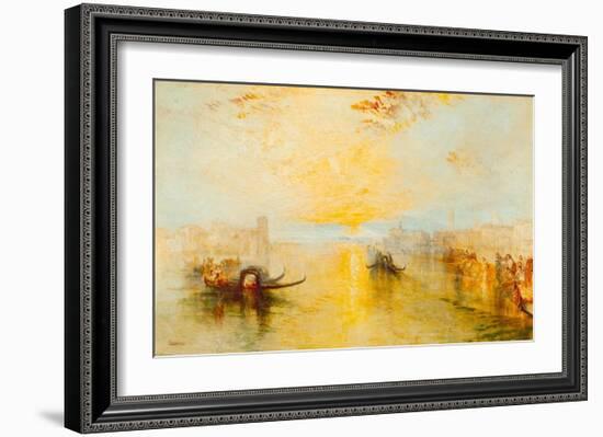 San Benedetto, View of Fusina, Italy, 1843-J M W Turner-Framed Giclee Print