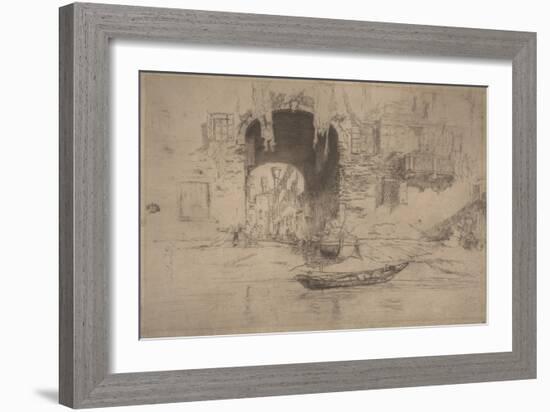 San Biagio, 1880 (Etching & Drypoint)-James Abbott McNeill Whistler-Framed Giclee Print