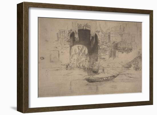 San Biagio, 1880 (Etching & Drypoint)-James Abbott McNeill Whistler-Framed Giclee Print