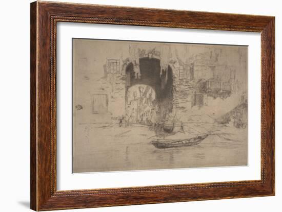 San Biagio, 1880 (Etching & Drypoint)-James Abbott McNeill Whistler-Framed Giclee Print