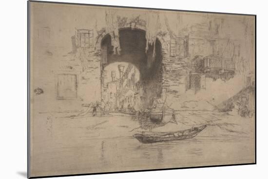 San Biagio, 1880 (Etching & Drypoint)-James Abbott McNeill Whistler-Mounted Giclee Print