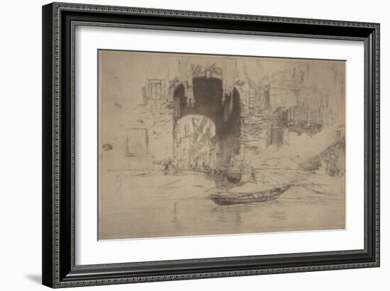 San Biagio, 1880 (Etching & Drypoint)-James Abbott McNeill Whistler-Framed Giclee Print