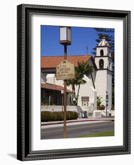 San Buenaventura Mission, Ventura County, California, United States of America, North America-Richard Cummins-Framed Photographic Print