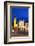 San Carlo Church at Dusk, Turin, Piedmont, Italy, Europe-Mark Sunderland-Framed Photographic Print