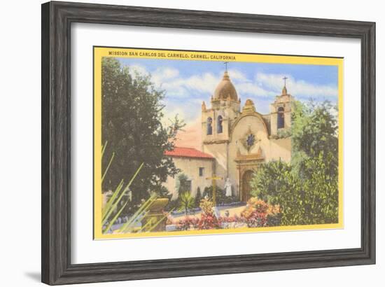 San Carlos Mission, Carmel, California-null-Framed Art Print