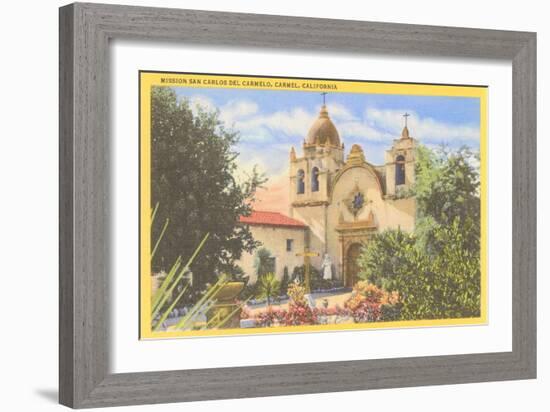 San Carlos Mission, Carmel, California-null-Framed Art Print