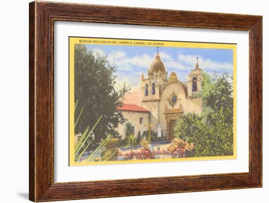 San Carlos Mission, Carmel, California-null-Framed Art Print