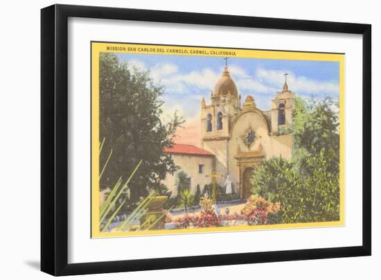 San Carlos Mission, Carmel, California-null-Framed Art Print