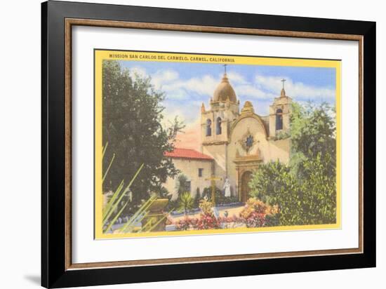 San Carlos Mission, Carmel, California-null-Framed Art Print