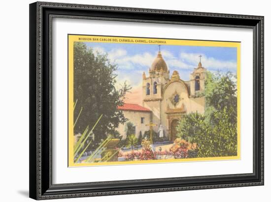 San Carlos Mission, Carmel, California-null-Framed Art Print