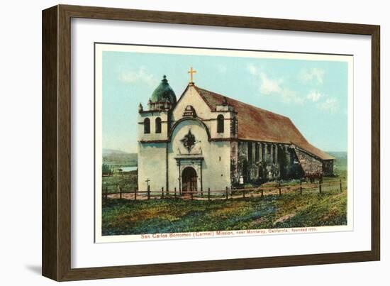 San Carlos Mission, Carmel, California-null-Framed Art Print