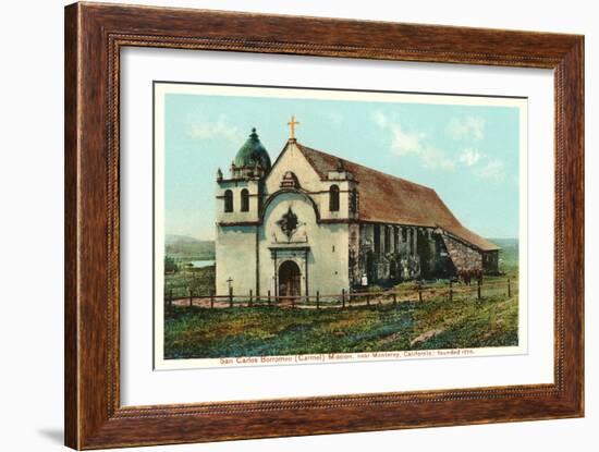 San Carlos Mission, Carmel, California-null-Framed Art Print