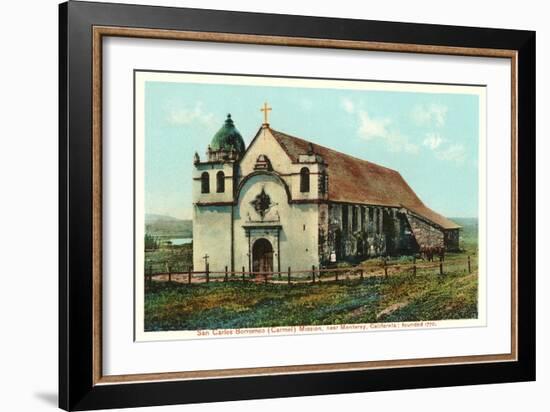 San Carlos Mission, Carmel, California-null-Framed Art Print