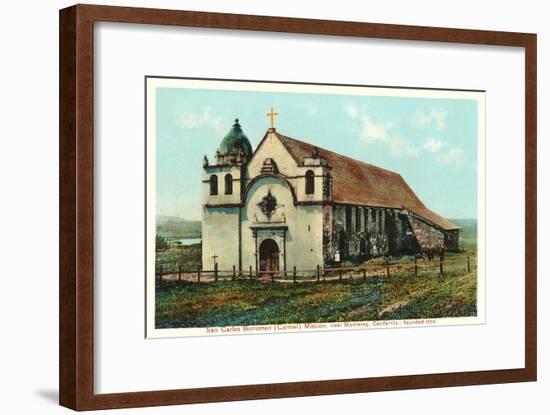 San Carlos Mission, Carmel, California-null-Framed Art Print