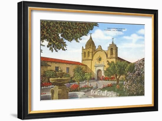 San Carlos Mission, Carmel, California-null-Framed Art Print