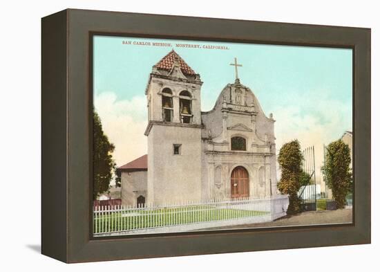 San Carlos Mission, Monterey, California-null-Framed Stretched Canvas