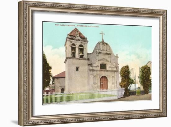 San Carlos Mission, Monterey, California-null-Framed Art Print