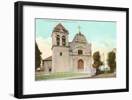 San Carlos Mission, Monterey, California-null-Framed Art Print