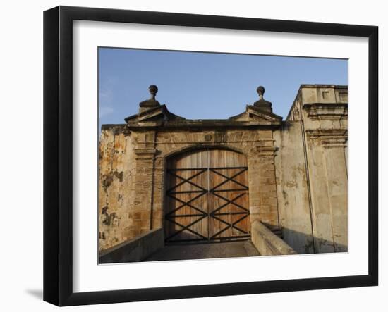 San Cristobal Castle Drawbridge Doors, Fort San Cristobal, Old San Juan, Puerto Rico-Maresa Pryor-Framed Photographic Print