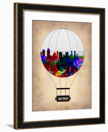 San Diego Air Balloon-NaxArt-Framed Art Print