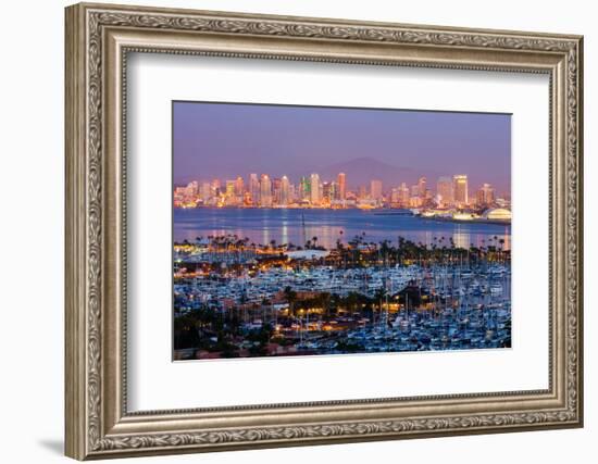 San Diego at Night-Andy777-Framed Photographic Print