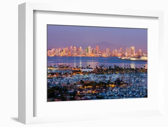 San Diego at Night-Andy777-Framed Photographic Print