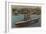 San Diego, CA - View U.S. Navy Aircraft Carrier-Lantern Press-Framed Art Print