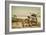 San Diego, California - Bicycles and Beach Scene-Lantern Press-Framed Premium Giclee Print