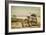 San Diego, California - Bicycles and Beach Scene-Lantern Press-Framed Art Print