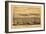 San Diego, California - Panoramic Map-Lantern Press-Framed Art Print